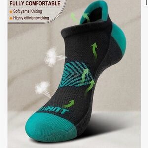 Black and Orange Ankle Socks